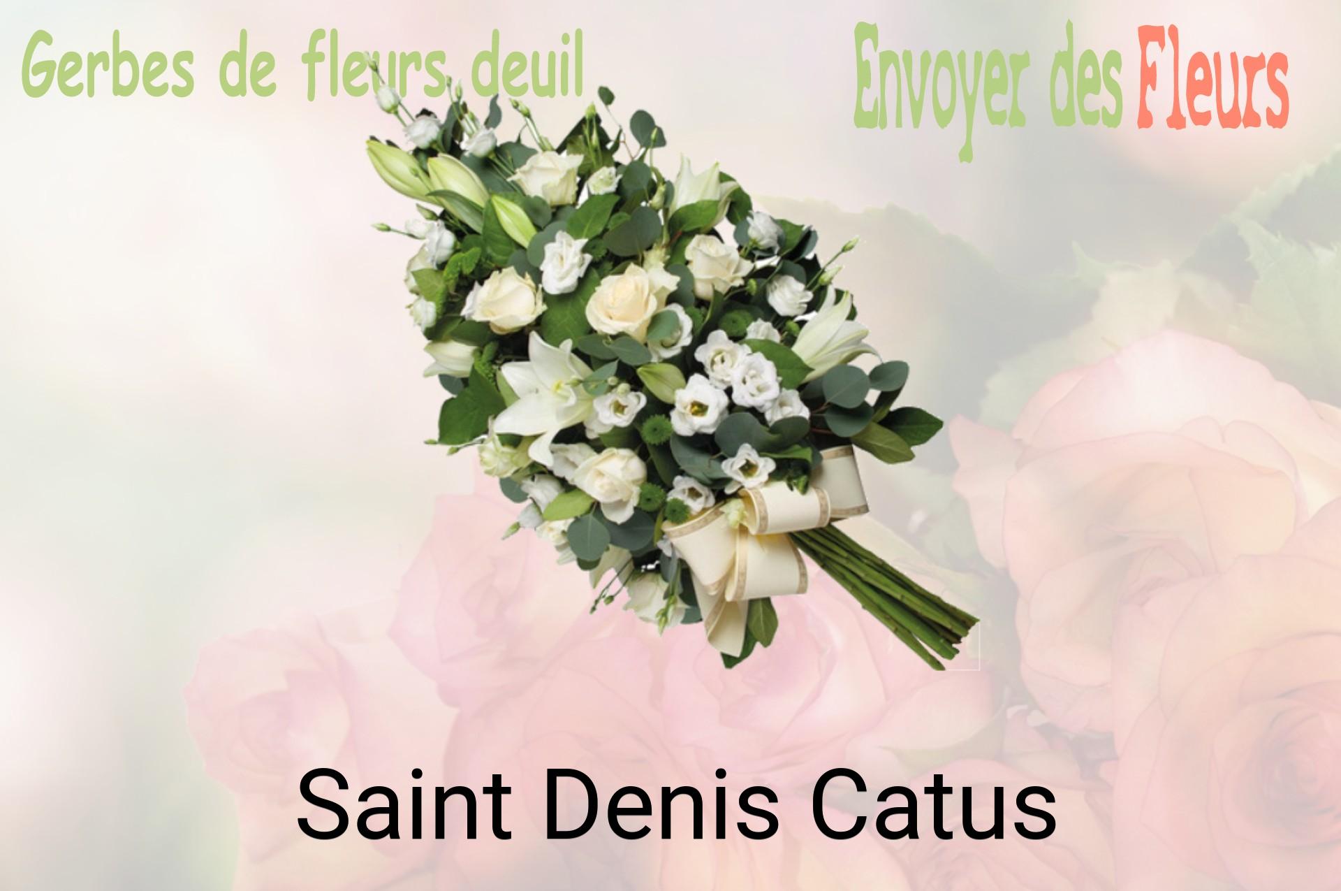 Gerbe de fleurs de deuil livrée à Saint-Denis-Catus
